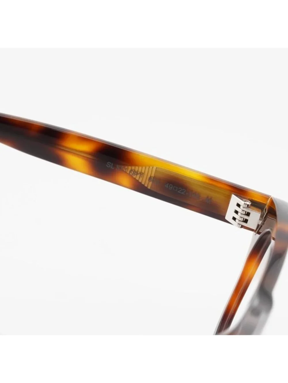Saint Laurent SL571 OPT 003 Eyeglasses Havana 49mm Round Frame